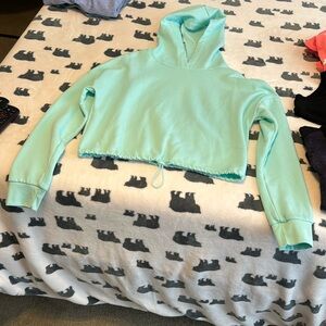 Aeropostale cropped soft hooded sweater